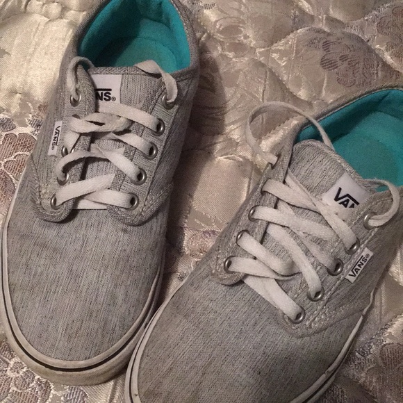 vans heather grey shoes